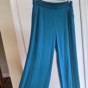 Wide-Leg Chiffon Pants